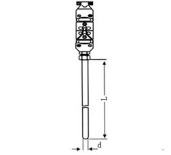 扁接插式铠装热电偶